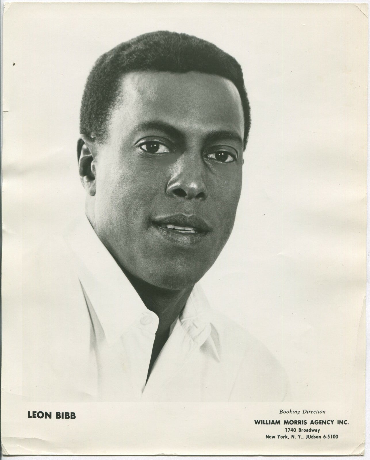 Leon Bibb 8x10 Publicity Photo Black Entertainer Vintage Collectible Rare