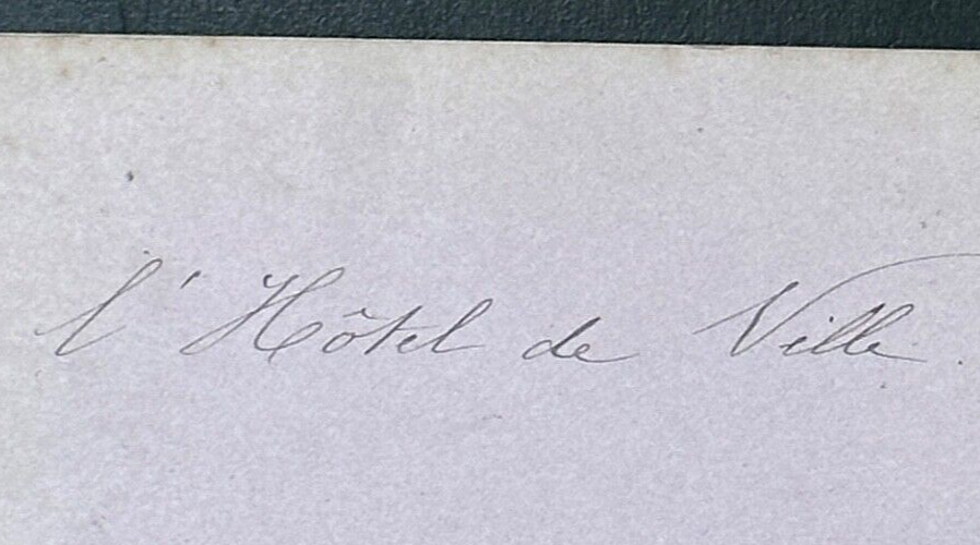 Vintage Stereoview Card: ���Hotel De Ville, Brussels Belgium ��� 3.5x7in