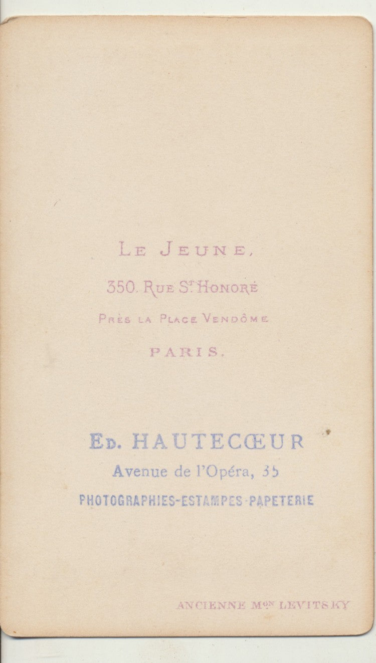 Empress Eugenie of France (1826-1920) the consort of the Emperor CDV