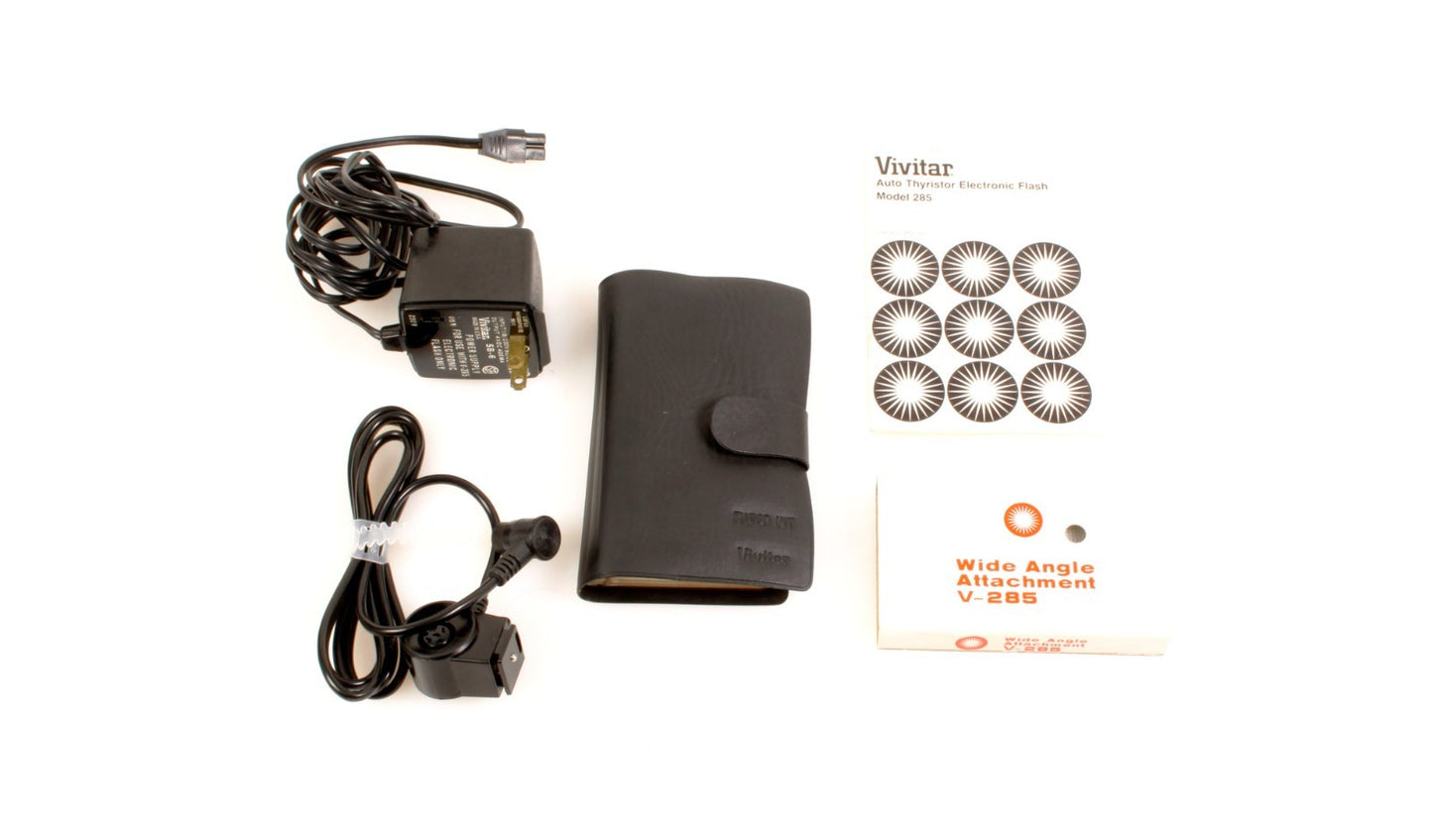 Vivitar 285 Flash Accessories 6 AC Adapter Remote Sensor Flash Kit