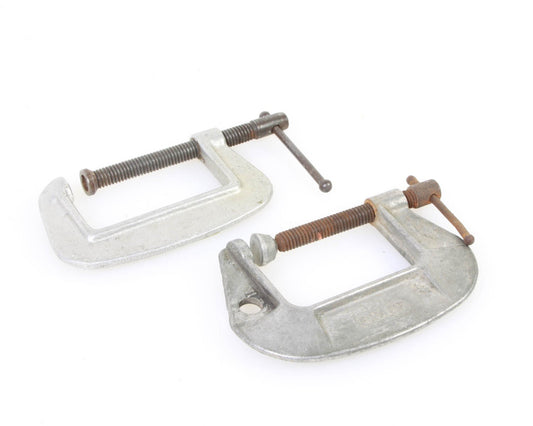 SET OF 2 C-CLAMPS, USED