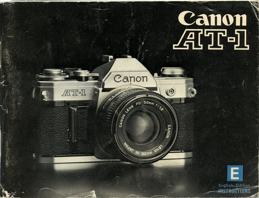 Original Manual for Canon AT-1 Camera