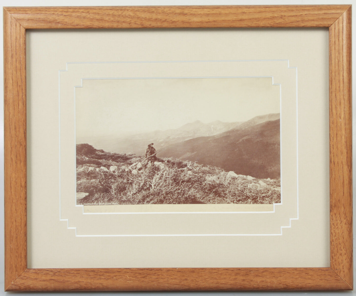 HENRY YOUNT, 1ST PARK RANGER, YELLOWSTONE. ALBUMEN, 8X10 FRAME, ARCHIVAL MATTING