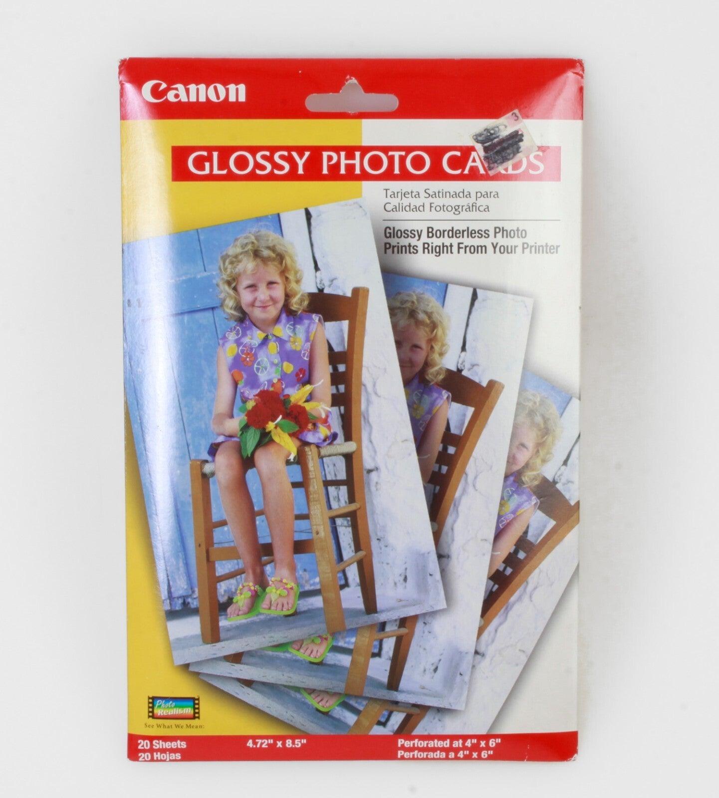 Canon Glossy 4x6 photo cards, 20 sheets, borderless