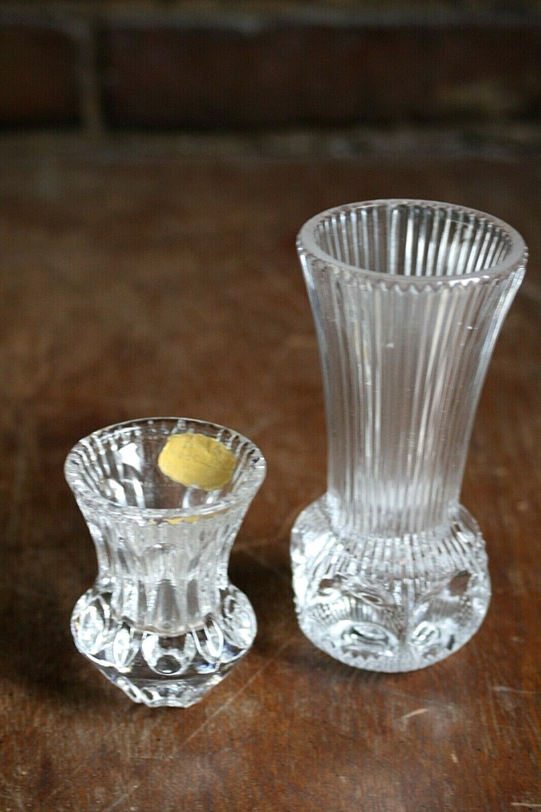 Vintage Mini Vases - Set of 2, 5in & 2.5in, Excellent Condition, Small Bud Vases, Home Decor