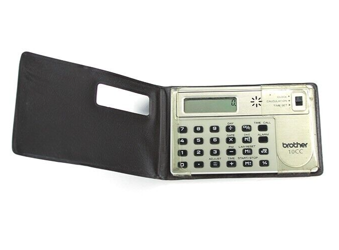 VINTAGE, BROTHER 10CC CALCULATOR, 1985 - RARE! WORKS