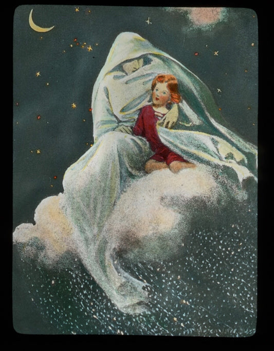 Vintage Lantern Slide of Illustration by JW Smith of HC Anderson's "Snow Queen"