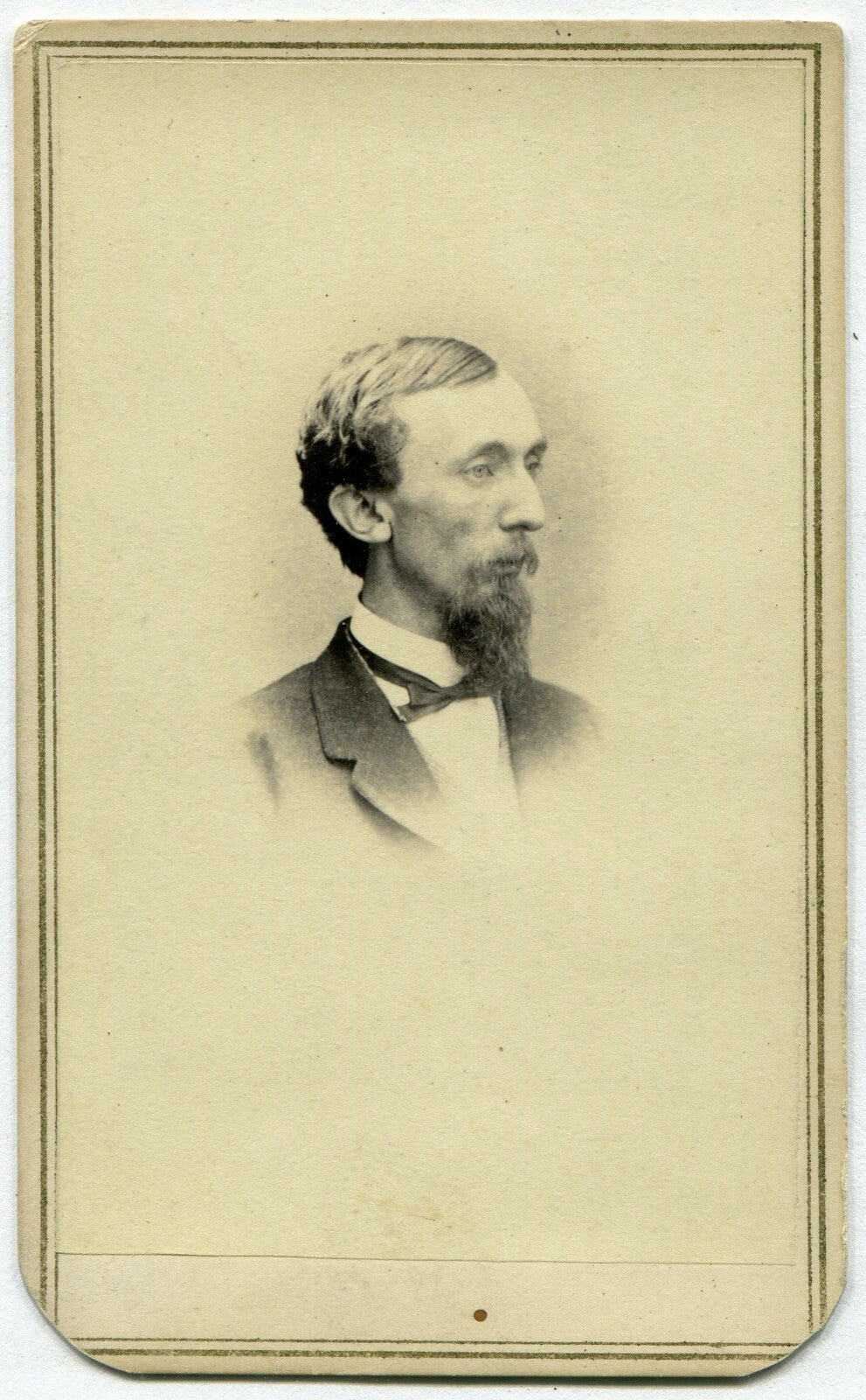 LONG FACED MAN W/LONG BEARD. CDV. WASHINGTON, D.C.