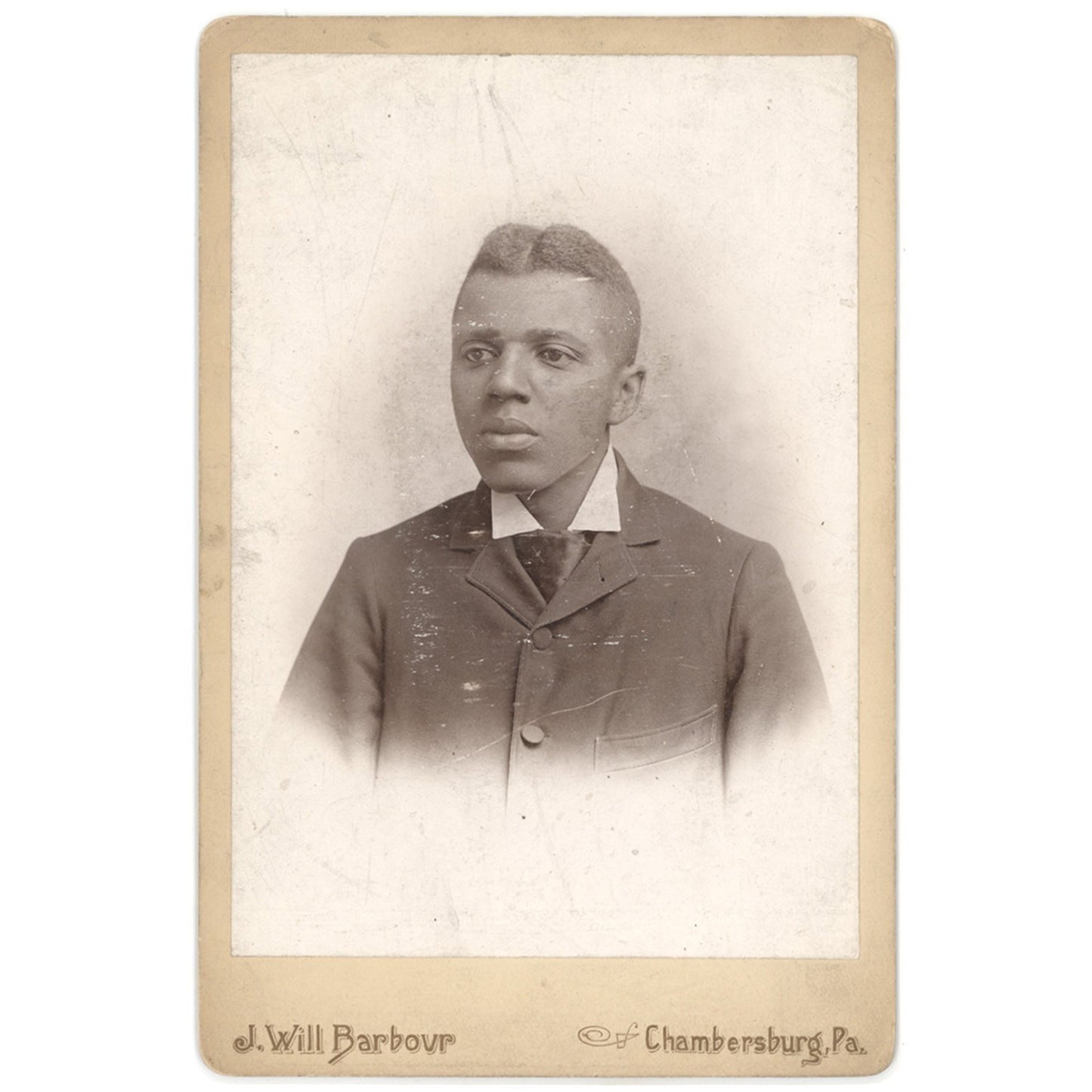 CABINET CARD - AFRICAN AMERICAN BOY CHAMBERSBURG PA