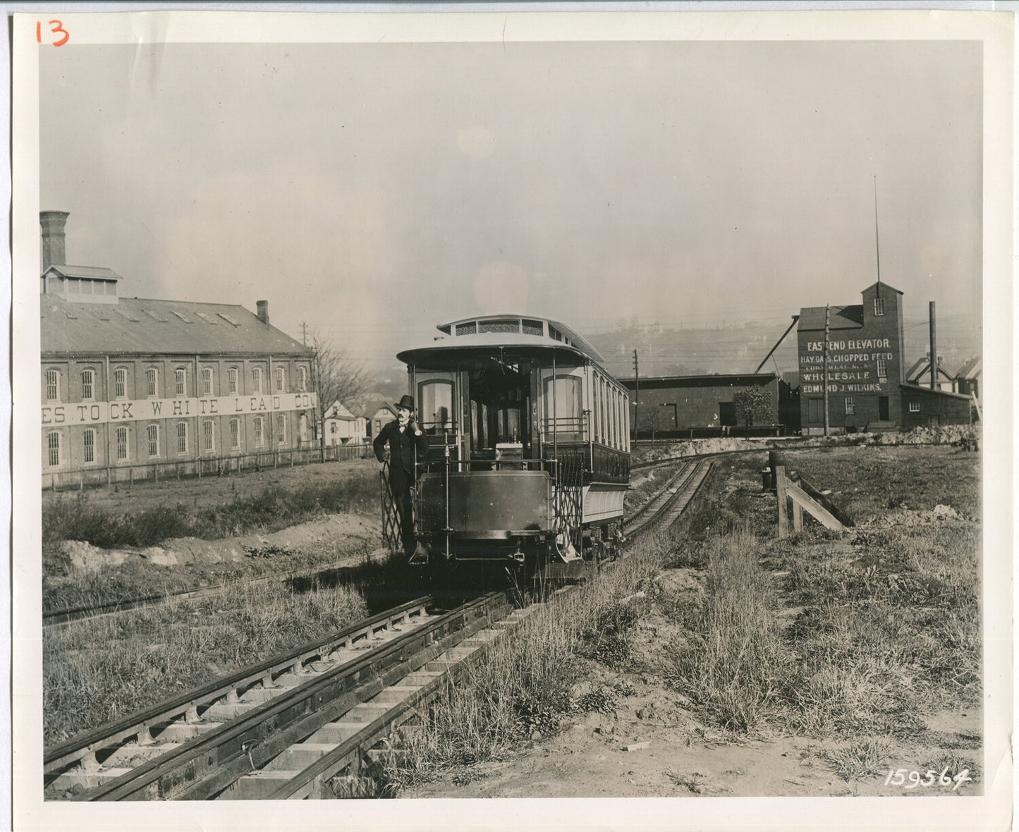 WESTINGHOUSE ELECTRIC TROLLY, 3RD RAIL. BLACK AND WHITE SILVER PRINT 8 X 10.