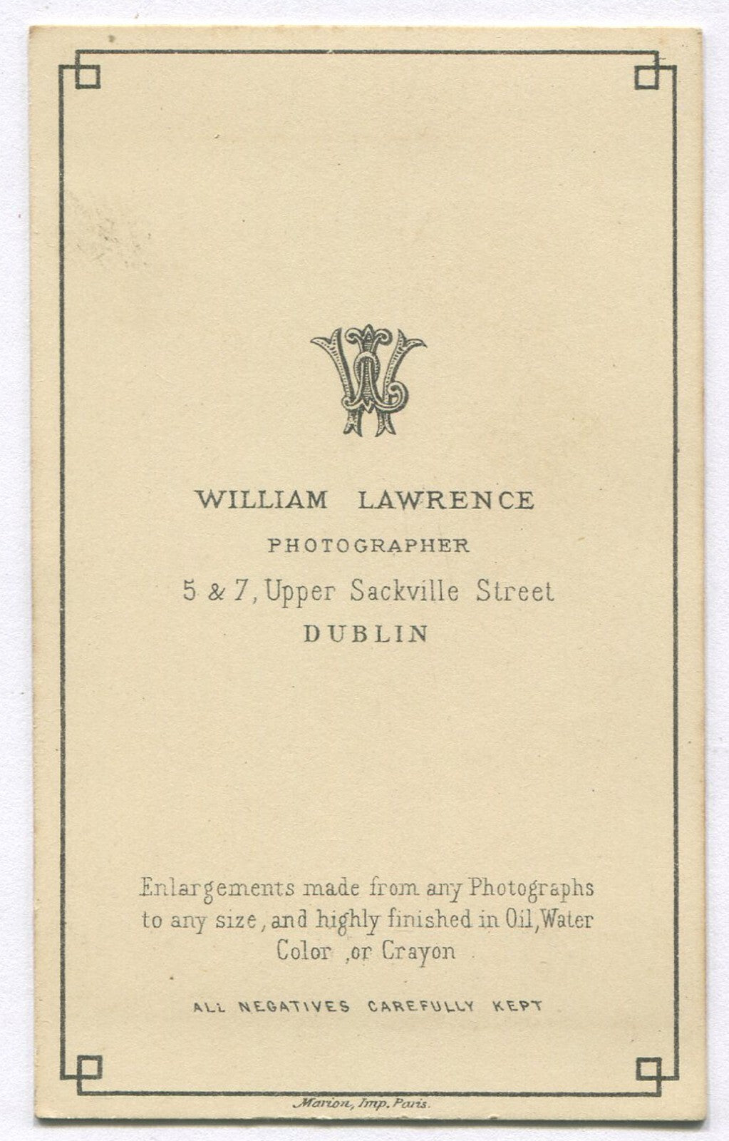 MOTHER WITH TWO YOUNG DAUGHTERS. CDV. DUBLIN, IRELAND.