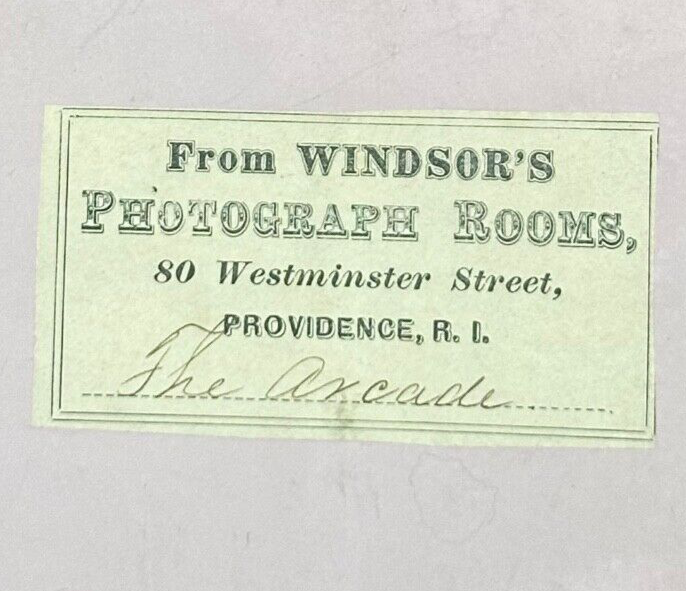 Vintage Stereoview Card Arcade Providence RI - 3.5x7 Double-Image Stereo Photo for Wall Art