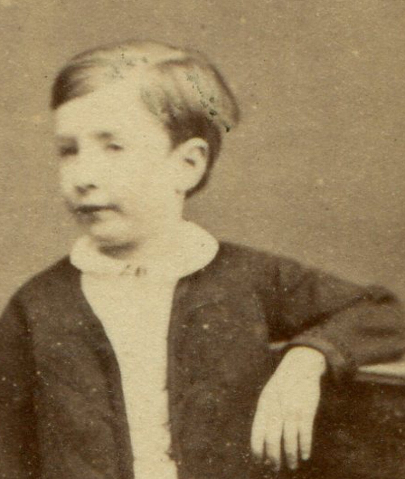 YOUNG BOY, RELAXED STANDING POSE. CDV. DUBLIN, IRELAND.