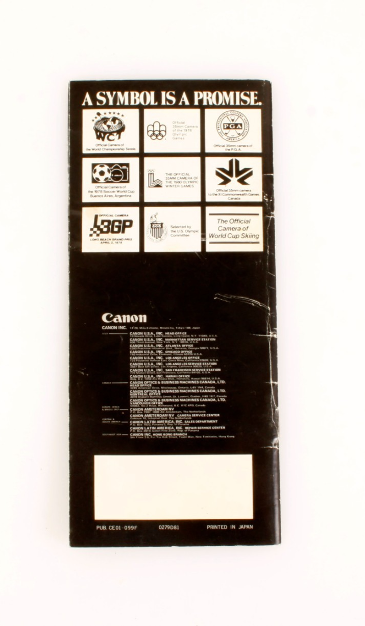 Canon A1 30 Page Booklet