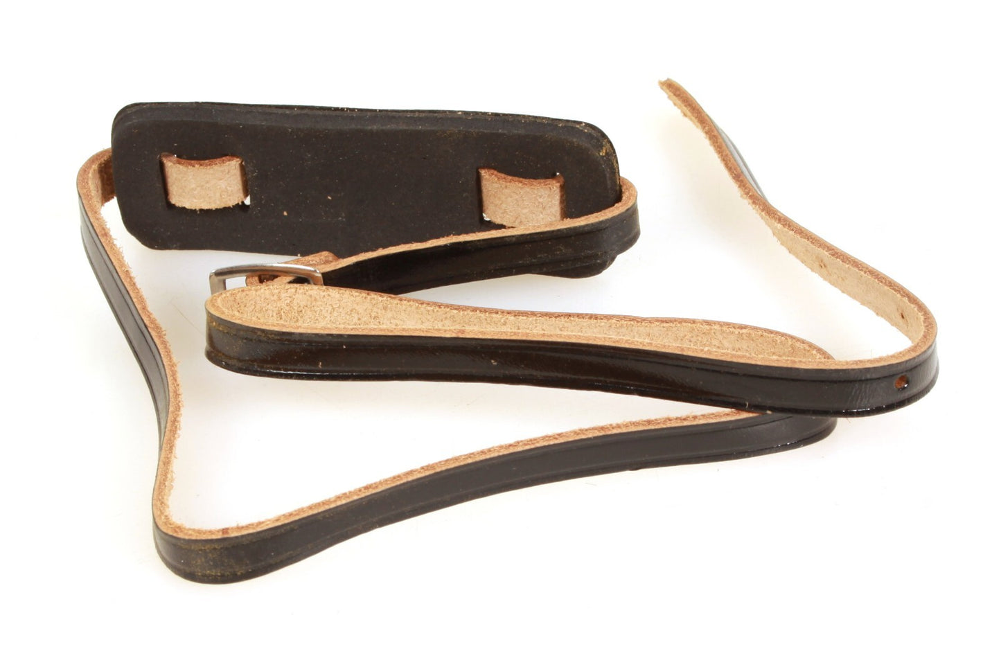 Camera Strap Black Thin Leather 1950s