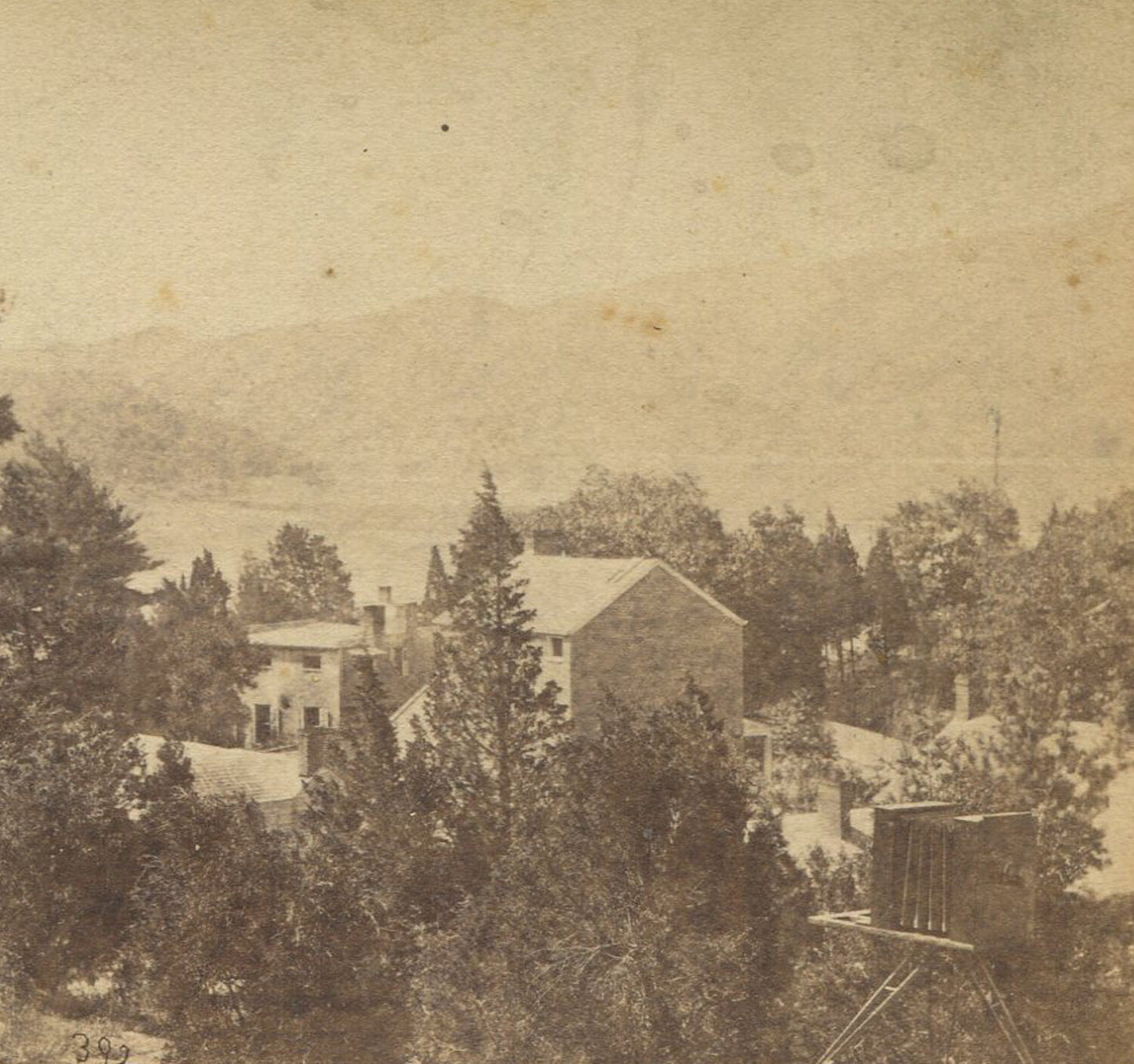WEST POINT AND THE HUDSON. STEREOVIEW.