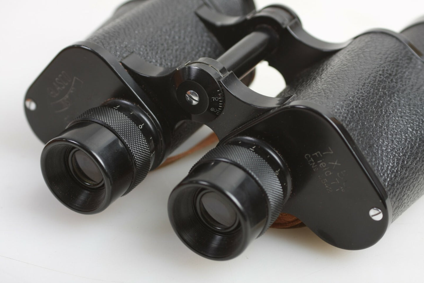 Vintage Travel Binoculars with Case and Strap