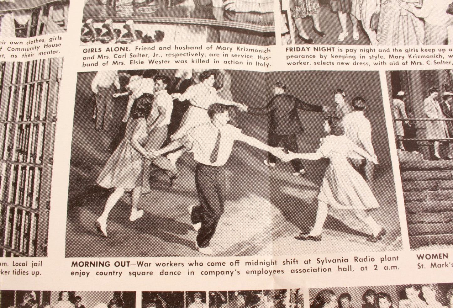 Vintage Newspaper Print July 29 1944 WW2 Pennsylvanian Town Emporium