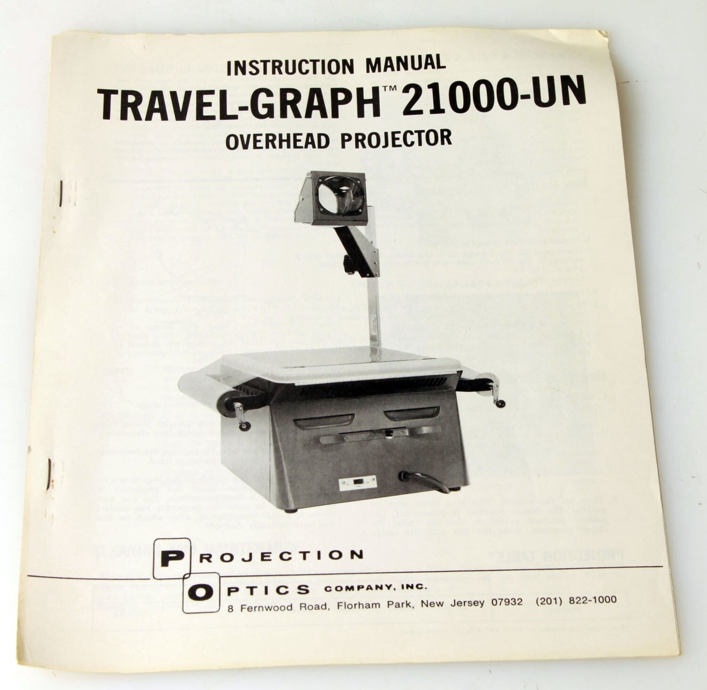 Travel-Graph 2100-un projector Manual