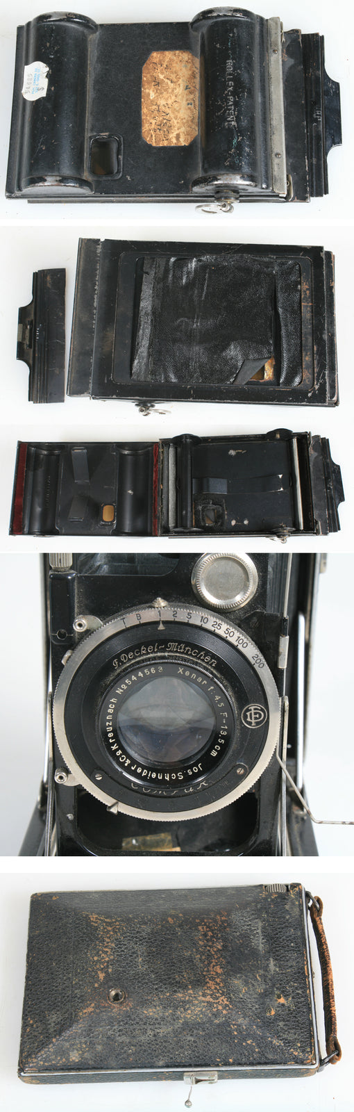 Karvee Folding Camera  w/ 120 film back  (3"1/4 x 4)  and Compur Lens, AS IS