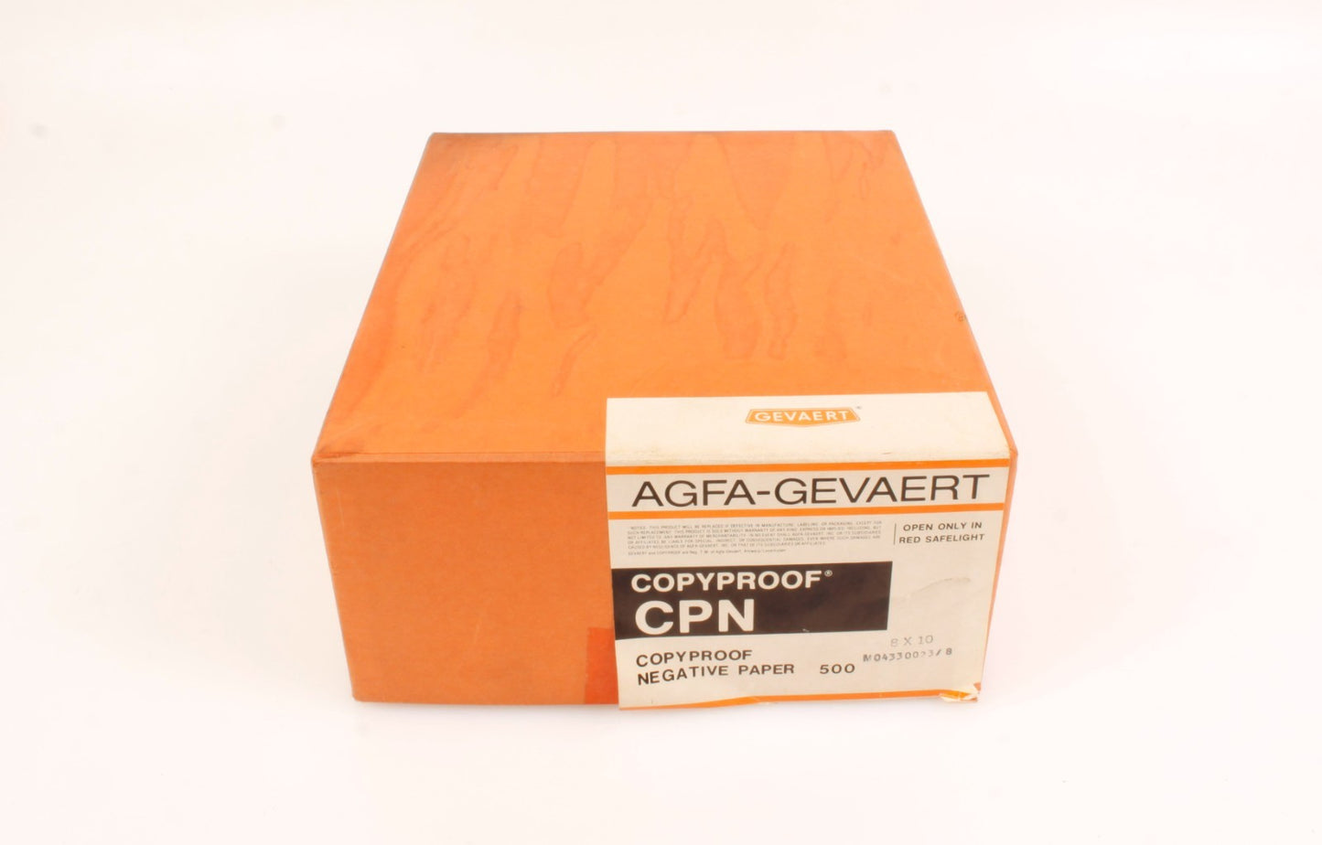 Vintage AGFA-Gevaert 8x10 Paper Box 500 Empty