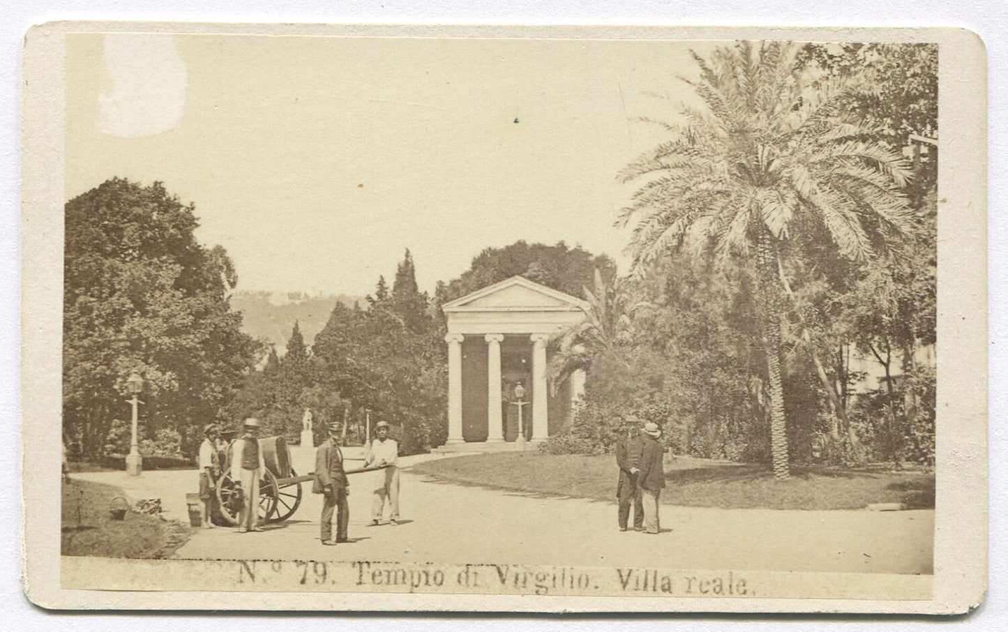 TEMPLE DI VIRGILIO. NAPOLI, ITALY. CDV.
