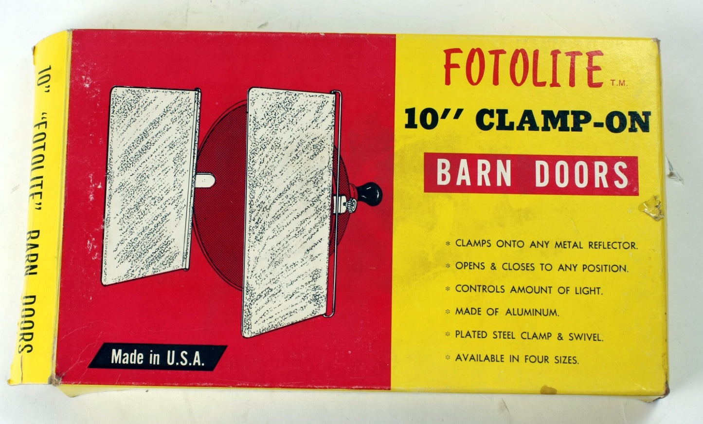 FOTOLITE BARN DOOR 10" CLAMP IN ORIG. BOX. NEW OLD STOCK