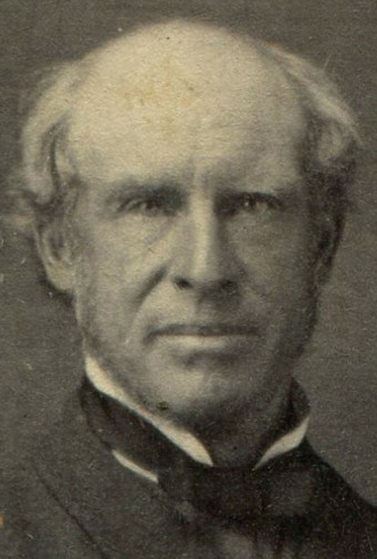 BALD MAN, LONG COAT, SEATED POSE. CDV.