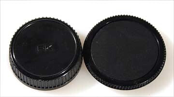 BODY CAP AND REAR LENS CAP FOR PENTAX K