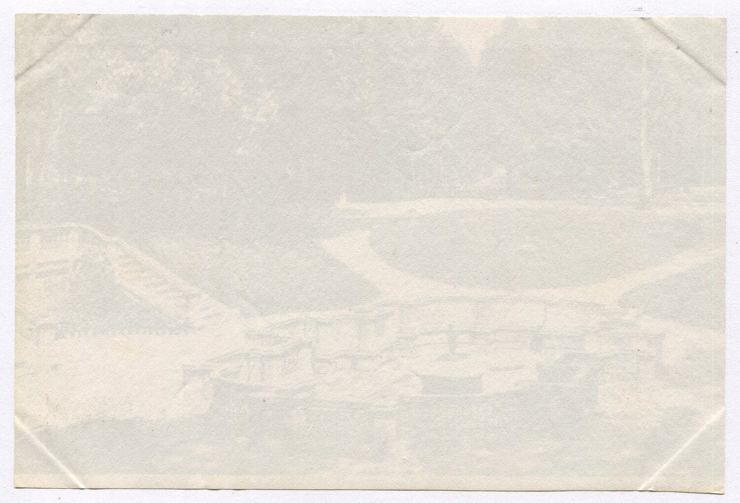 Vintage 4x6 Unmounted Albumen Photograph - Formal Garden, Early Photography,