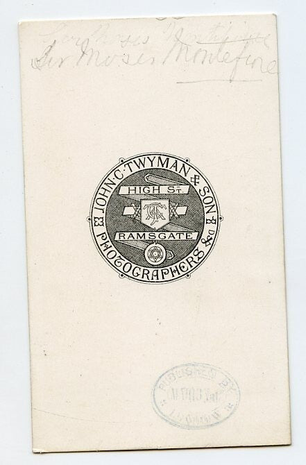 Sir Moses Montefiore CDV by John C Twyman & Son, Ramsgate