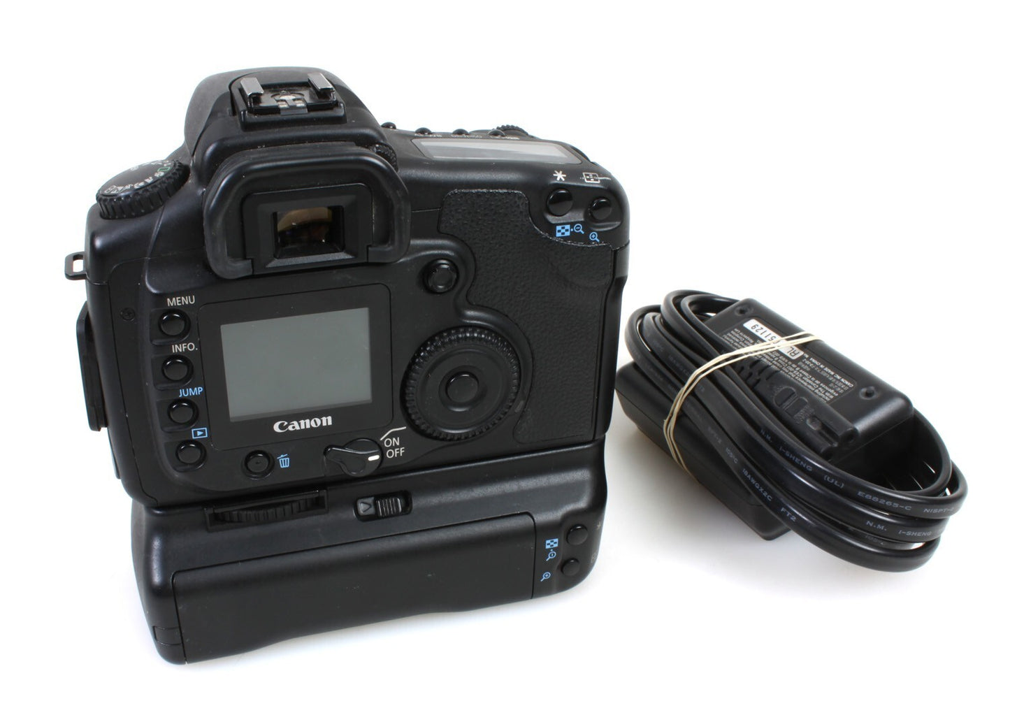 Canon 20D w/ BG-E2 Canon Battery Grip & 18-55mm Lens Digital Camera