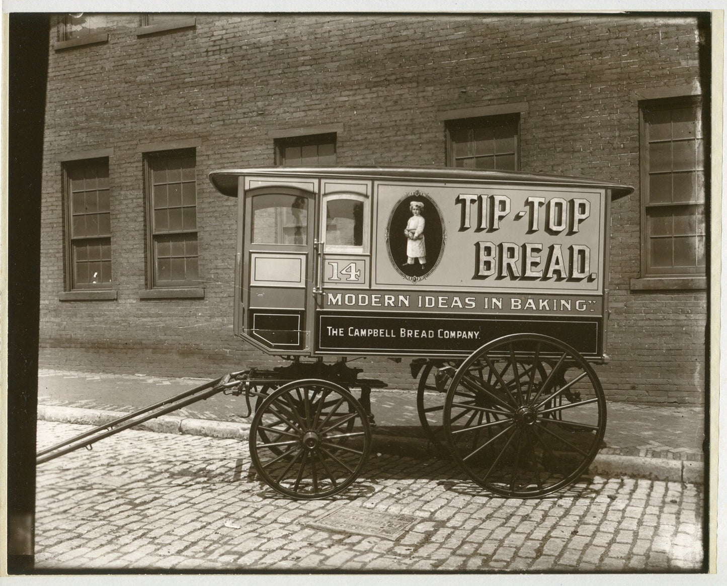 TIP TOP BREAD, COMMERCIAL DELIVERY HORSE DRAWN WAGONS, PITTSBURGH BUSINESSES.