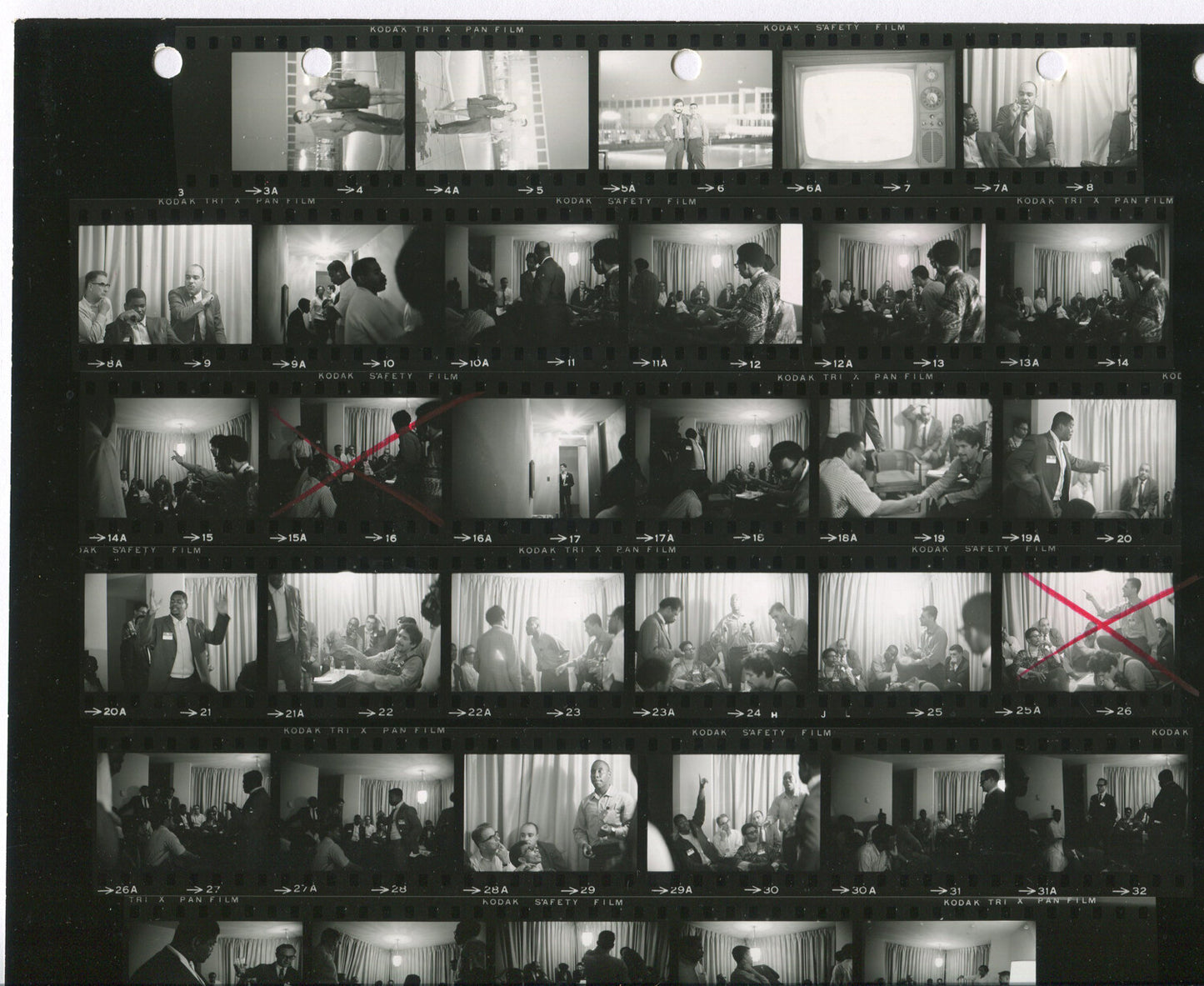 URBAN AMERICA CONFERENCE, JUNE 4TH 1968. DETROIT. 10CT 35MM NEG W/CONTACT SHEETS