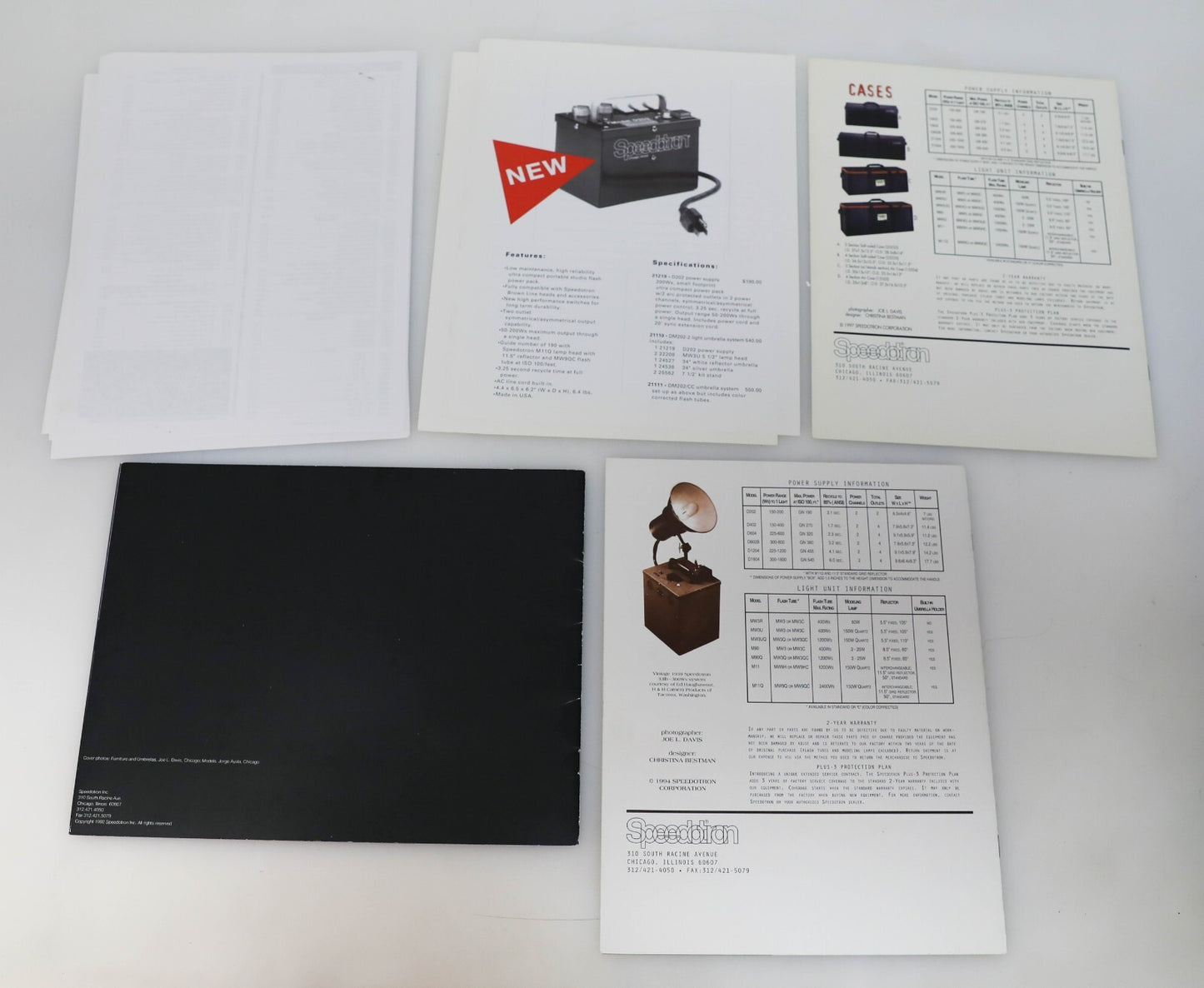 Speedotron 2001 Dealer Price List & 1997 Literature and Ads - LOT OF 21