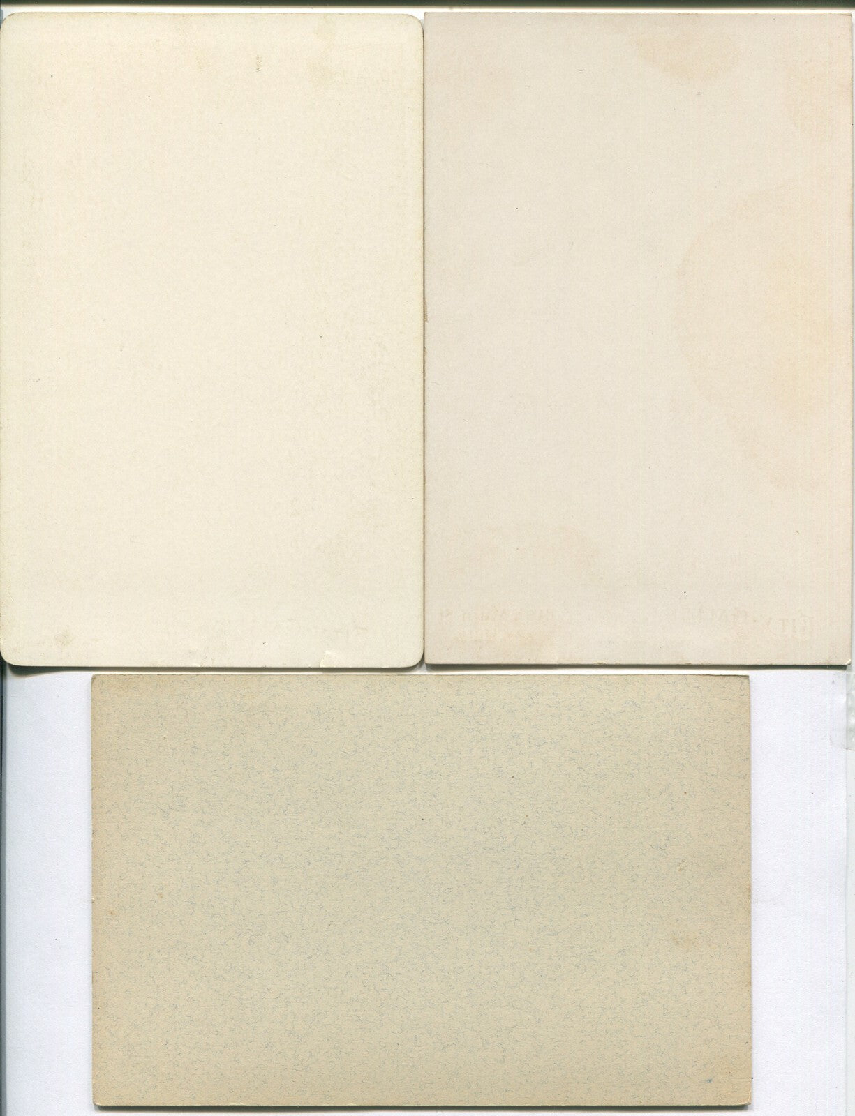 WOMEN IN HIGH COLLARD. 3 SET CABINET CARDS.