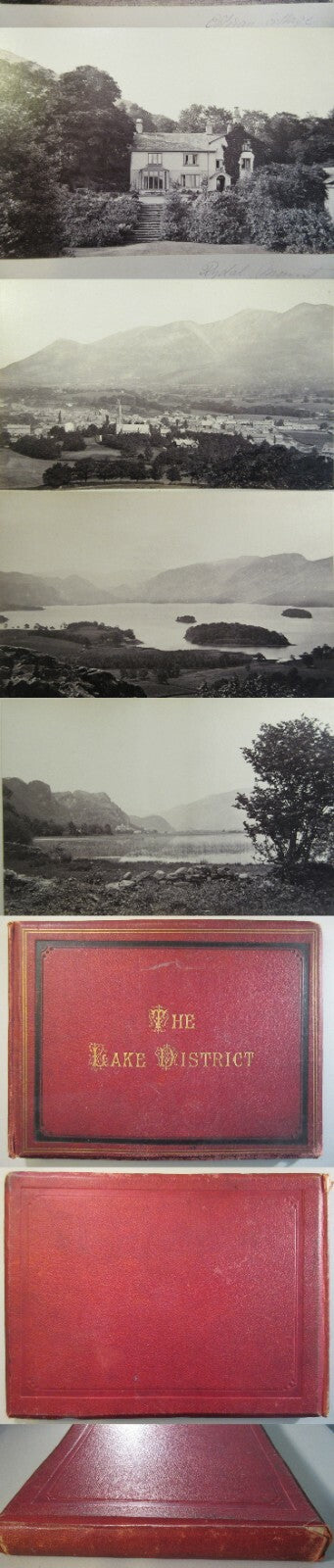 VINTAGE PHOTO ALBUM, "THE LAKE DISTRICT" BY FRITH.21 PAGES