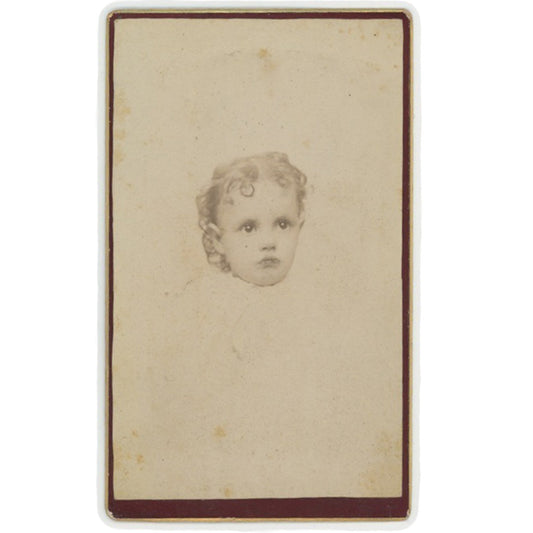 VINTAGE CDV - LITTLE GIRL SOUTH SIDE PITTSBURGH PA