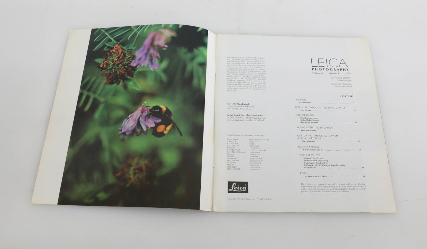 Leica Photography Magazine 1973 Vol. 26 No.1