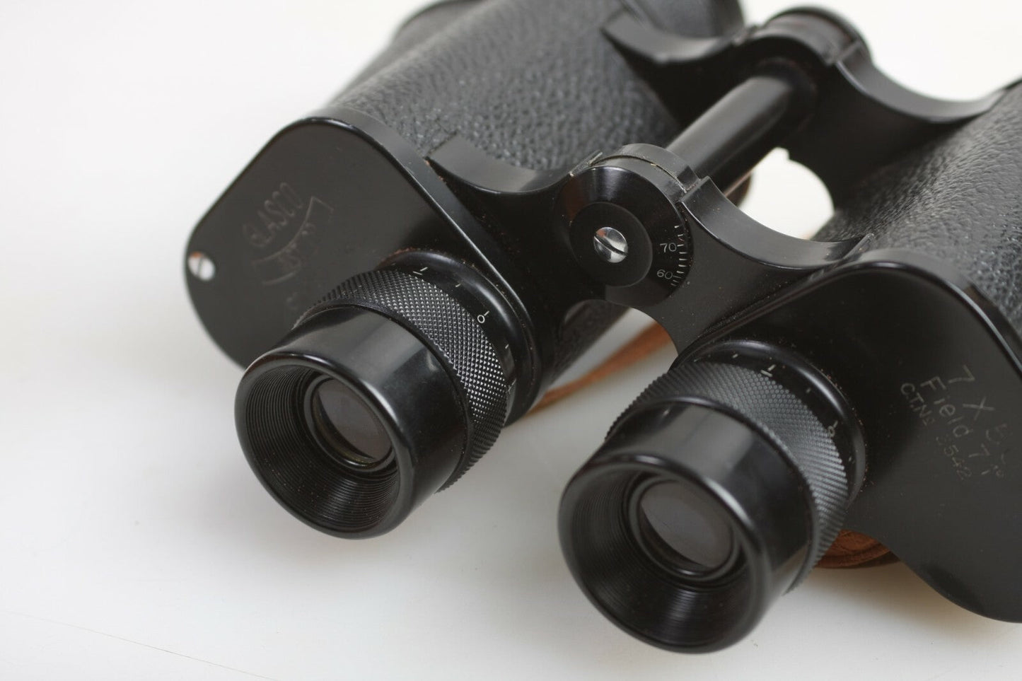 Vintage Travel Binoculars with Case and Strap