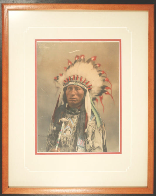 Antique Portrait of Black Hawk Medicine Man, Heyn Photo 1899