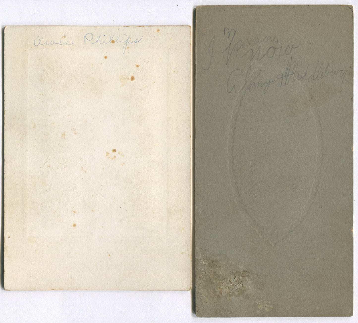 VARIETY OF PORTRAITS. 6 SET,WITH 4 CABINET CARDS. ALBANY, N.Y.