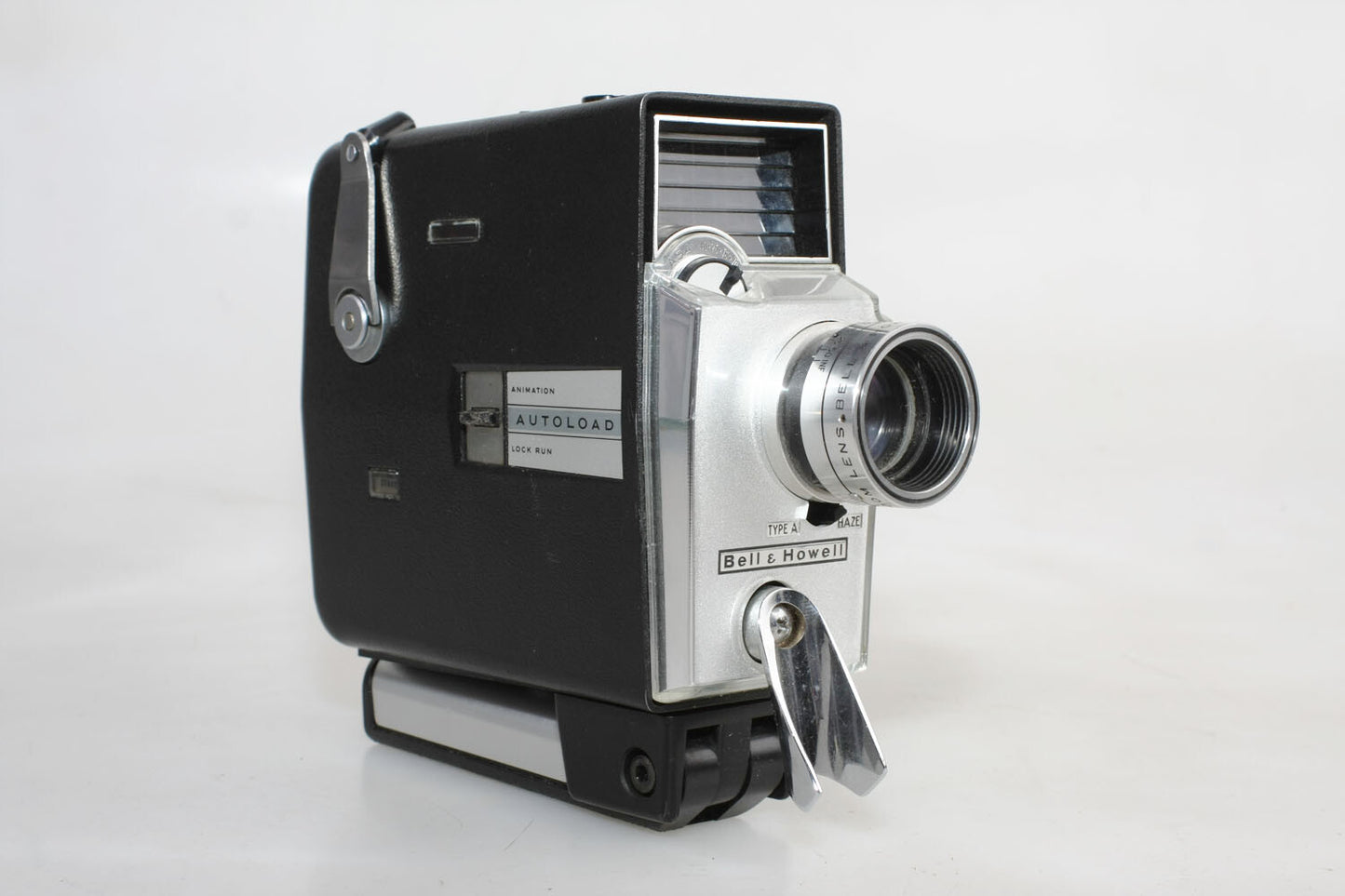 Bell and Howell Art Deco Movie Camera with F/1.8 Zoom Lens, Works