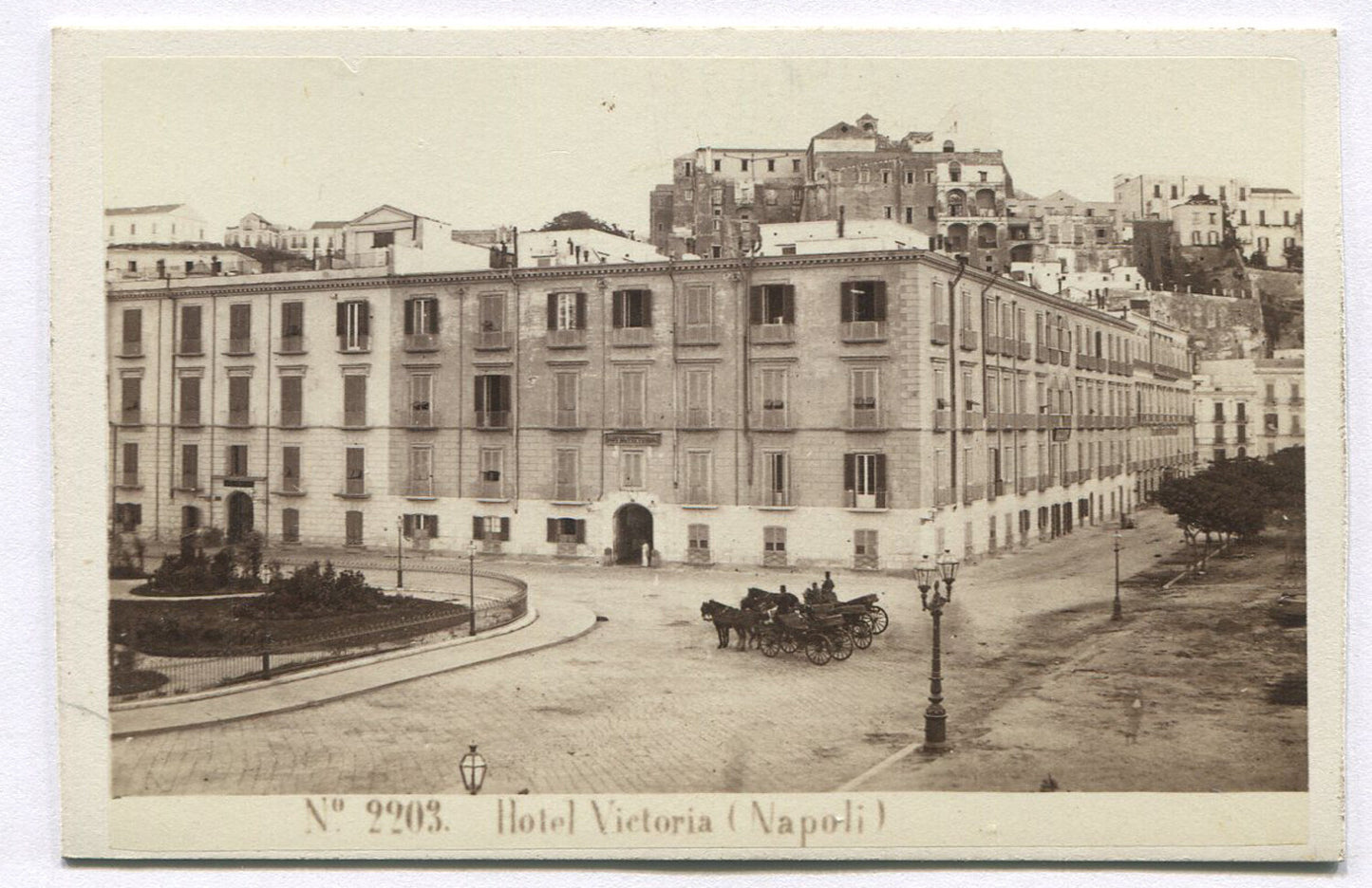 HOTEL VICTORIA, NAPOLI, ITALY. CDV.
