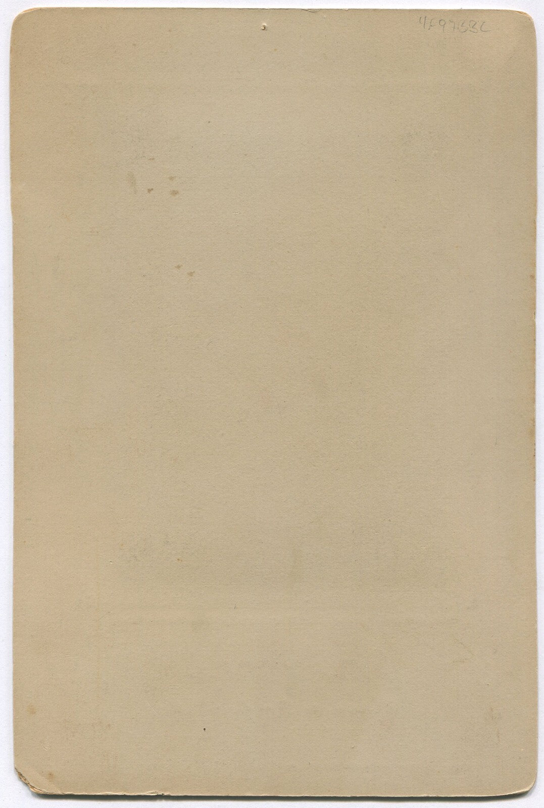 YOUNG FRIEDRICH WILHELM III IN UNIFORM. CABINET CARD 9.25X6.