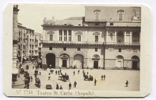 THEATRE ST CARLO, NAPOLI, ITALY. EXTERIOR. CDV.