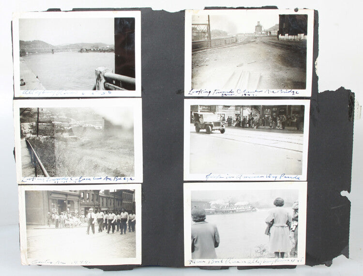 1946 PHOTOS OF PITTSBURGH PA ZOO, RIVER, PARADE, BOATS, & MORE - SET OF 11