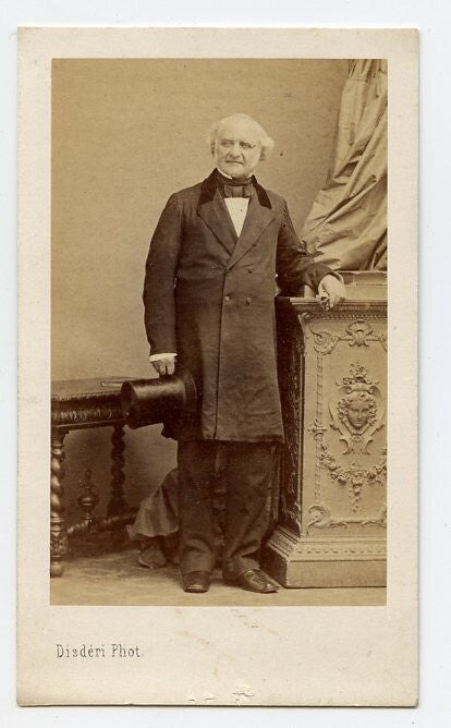 Original Disderi Paris, George Peabody Full Length Banker and Philanthropist CDV