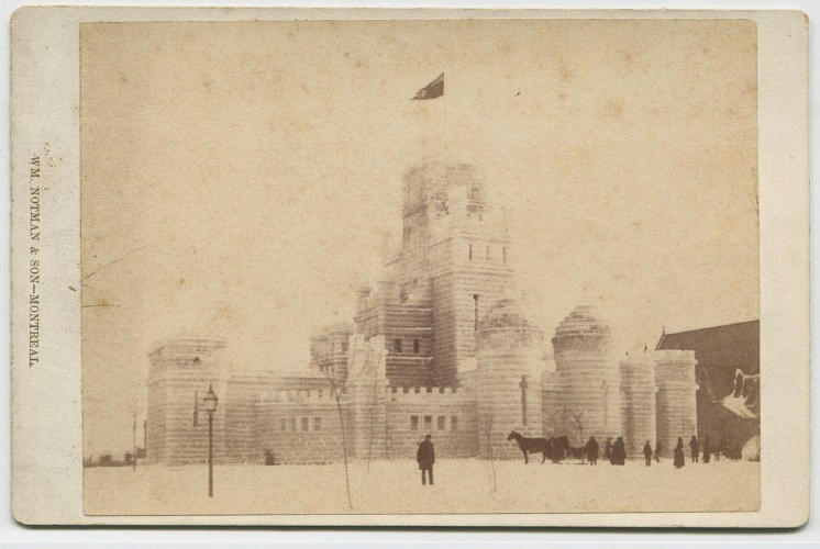 Ice Palace at Montreal Winter Carnival, Canada Cabinet Card