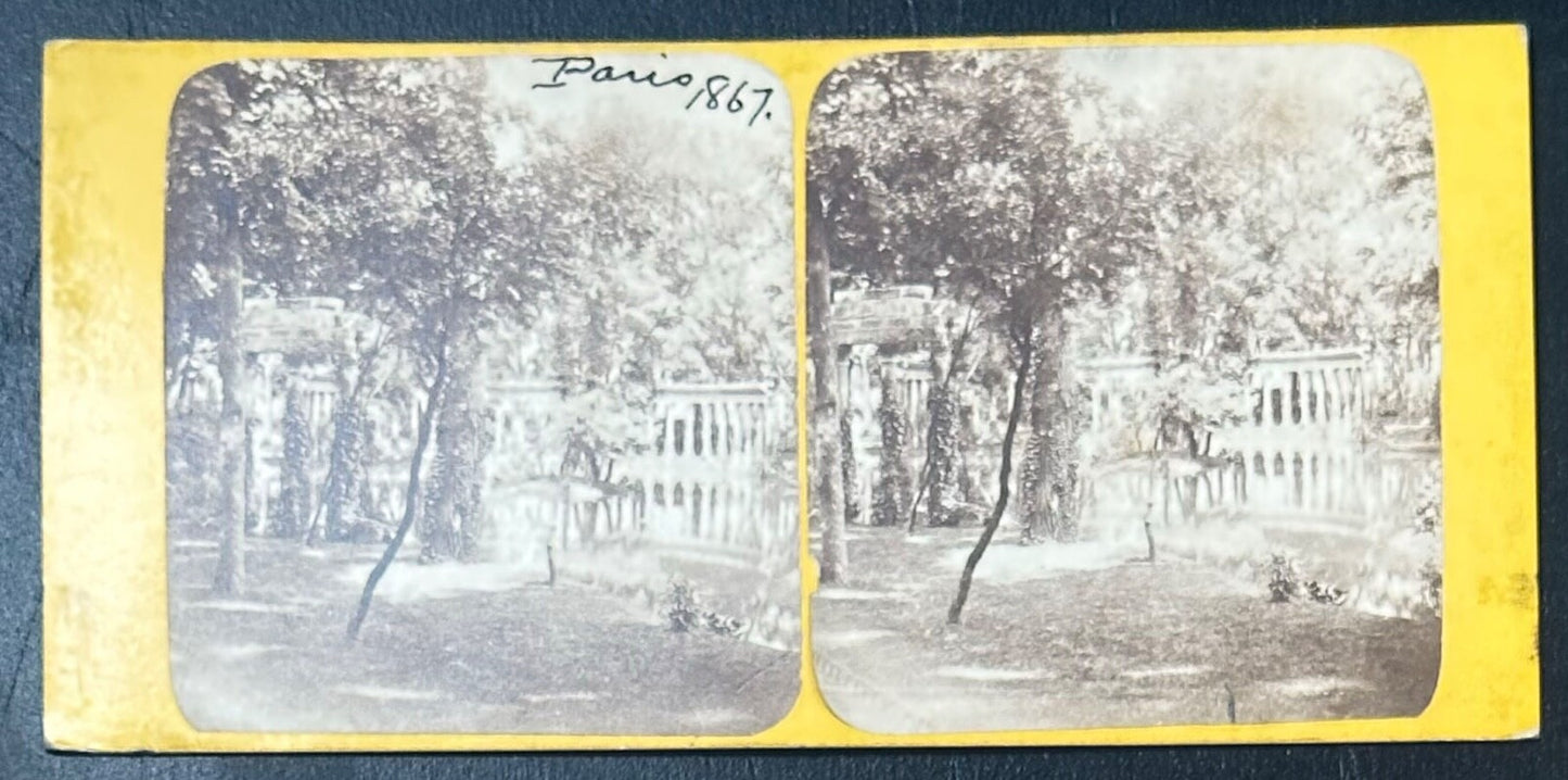 Vintage Stereoview Card: ���Paris 1867 ���